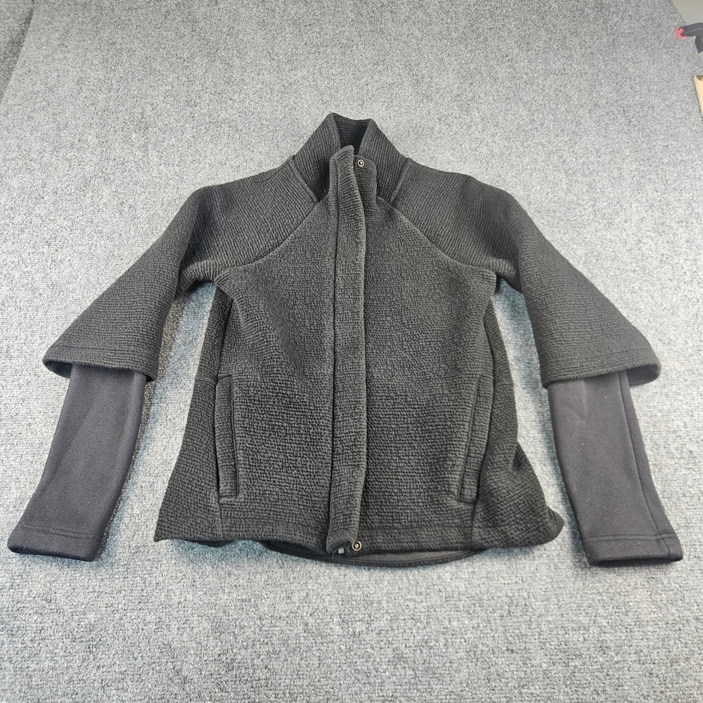 Calia by Carrie Underwood Womens Black Textured Full Zip Jacket‎ XS WAXB31159